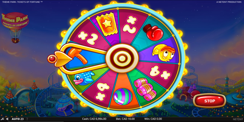 Theme Park Tickets of Fortune slot game Wheel of Fortune