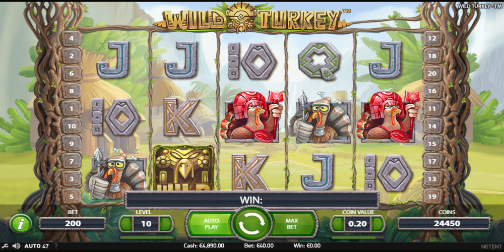 Wild Turkey slot game GamePlay