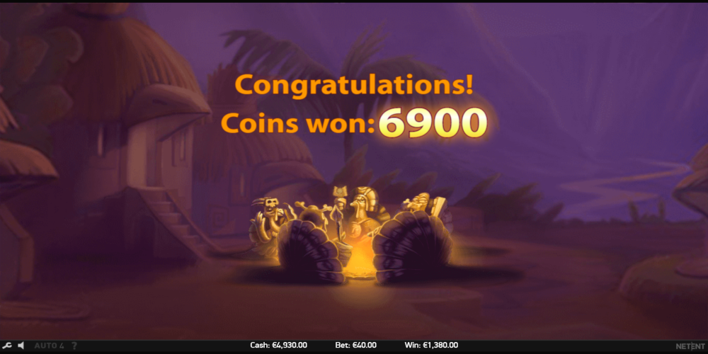 Wild Turkey slot game Win during Free Spins