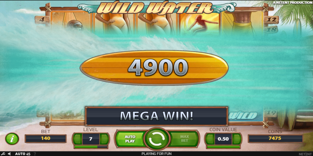 Wild Water slot game Mega Win