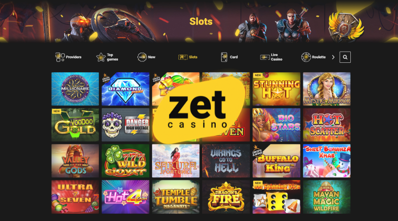 zet casino slots - millionaire buffalo king temple tumble dragon fire