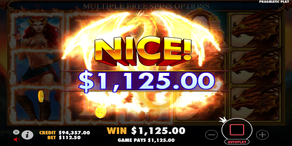 Dragon Kingdom slot game Big Win