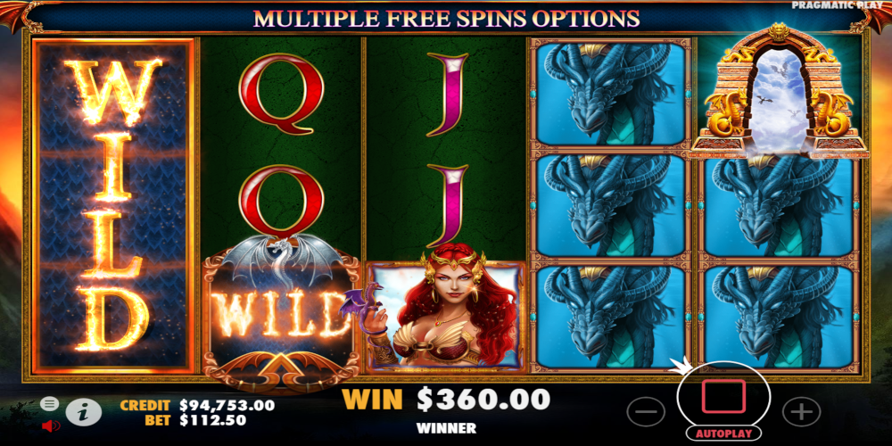 Dragon Kingdom online casino game Win