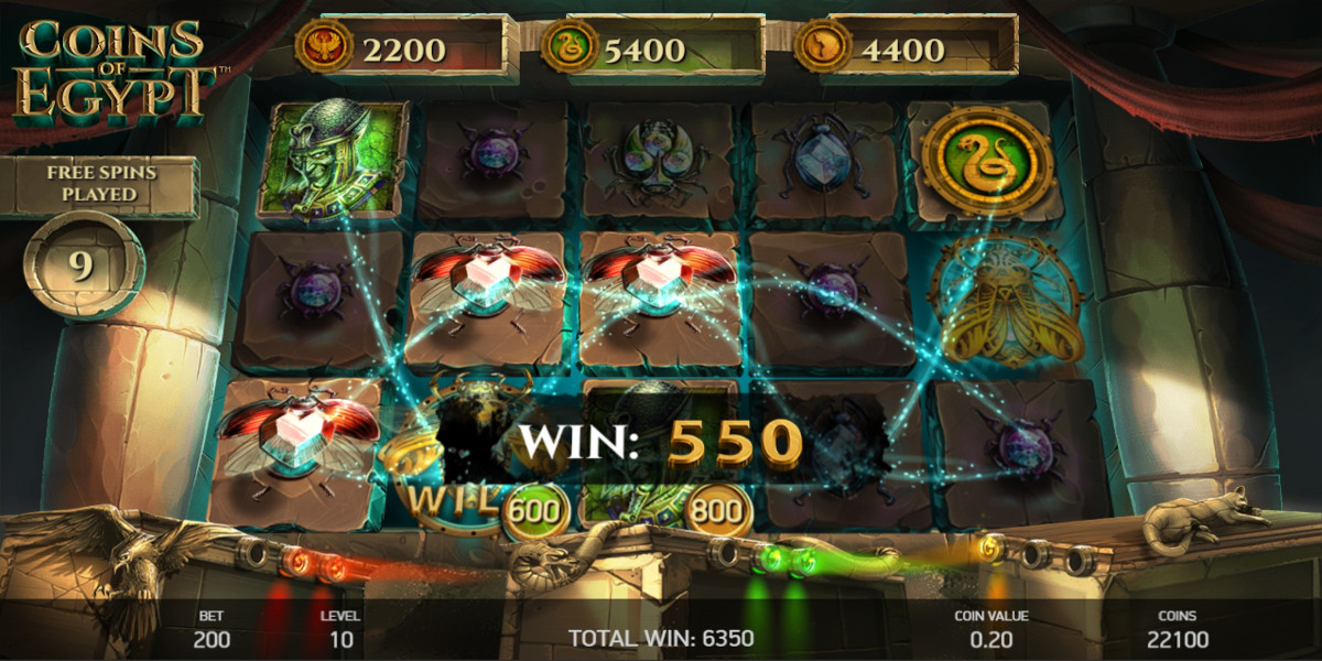 Coins of Egypt slot game Gameplay during Free Spins