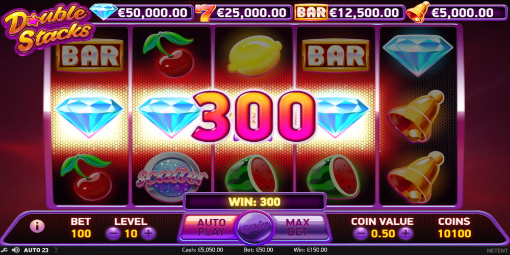 Double Stacks slot game Diamond Symbol
