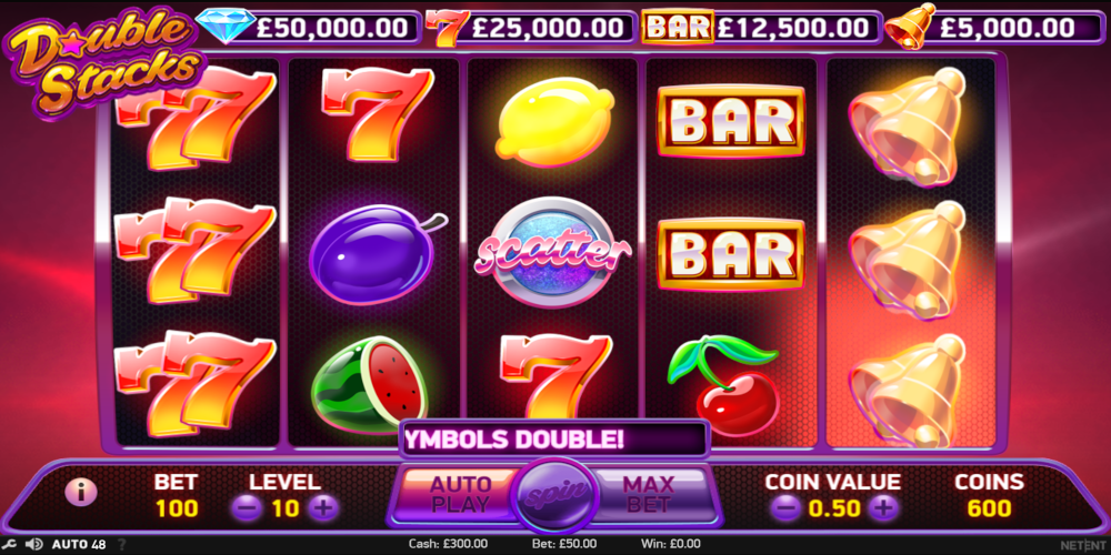 Double Stacks slot game GamePlay