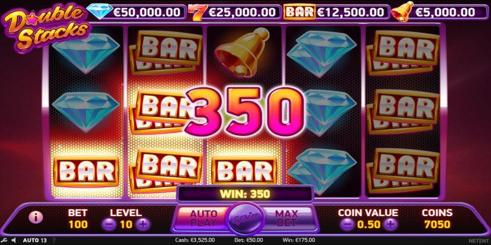 Double Stacks slot game Win