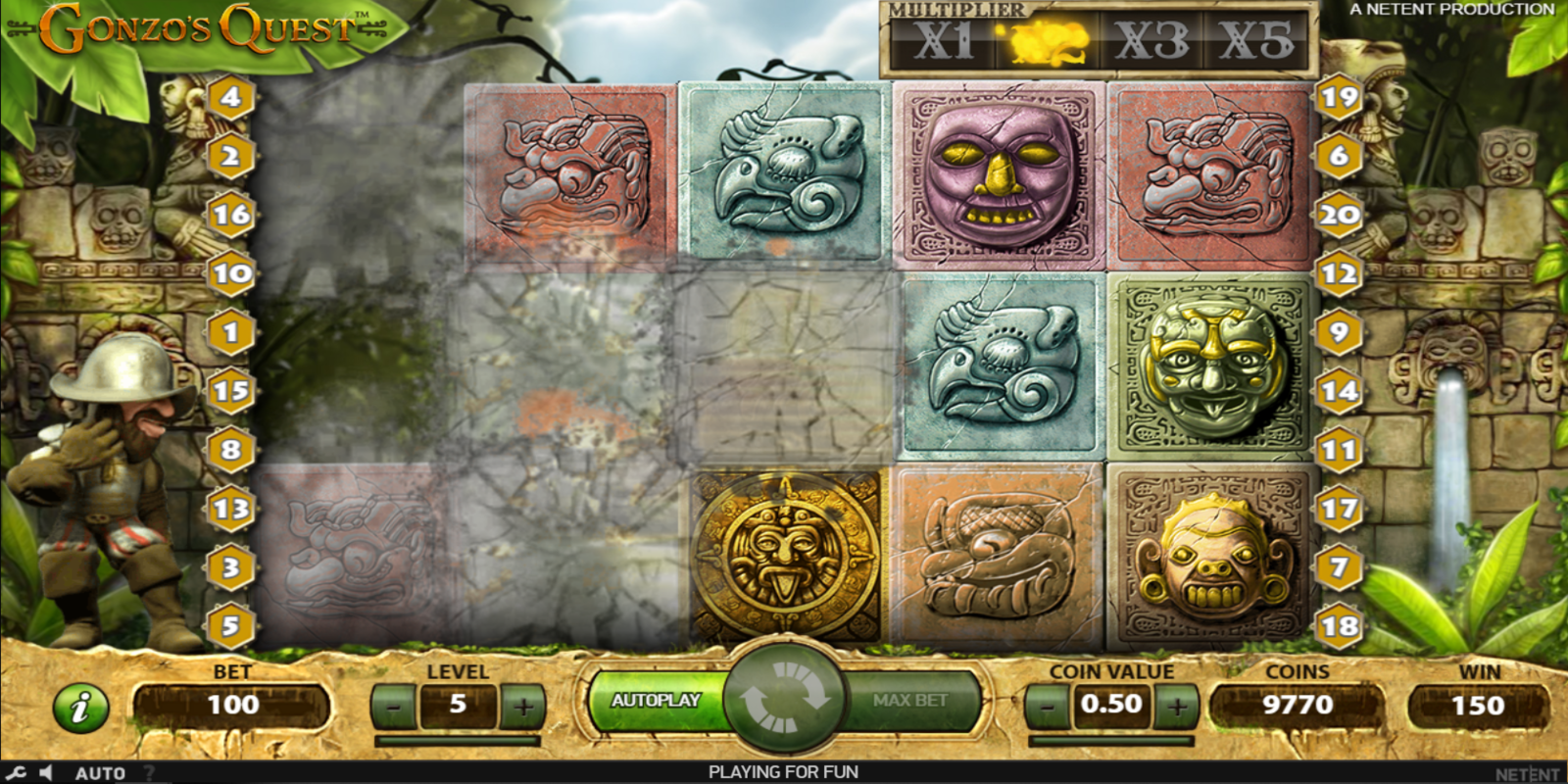 Gonzo's Quest slot - Lavīnas cilindri (Avalanche Reels) bez maksas vai uz īstu naudu online Слот Gonzo's Quest - Avalanche Reels бесплатно или на реальные деньги онлайн
