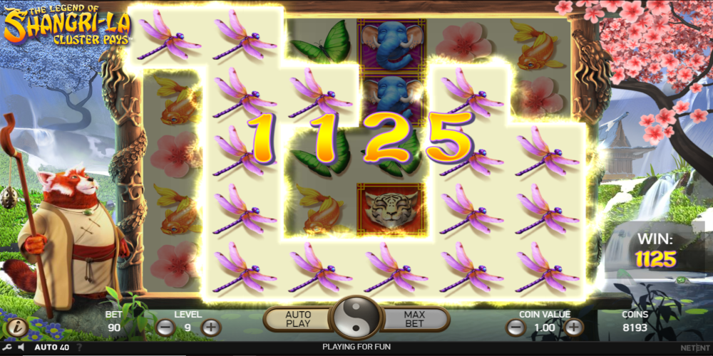 Shangri La slot game Win
