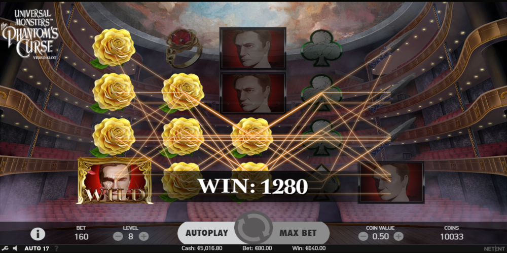 Universal Monsters the Phantom's Curse slot game Wild