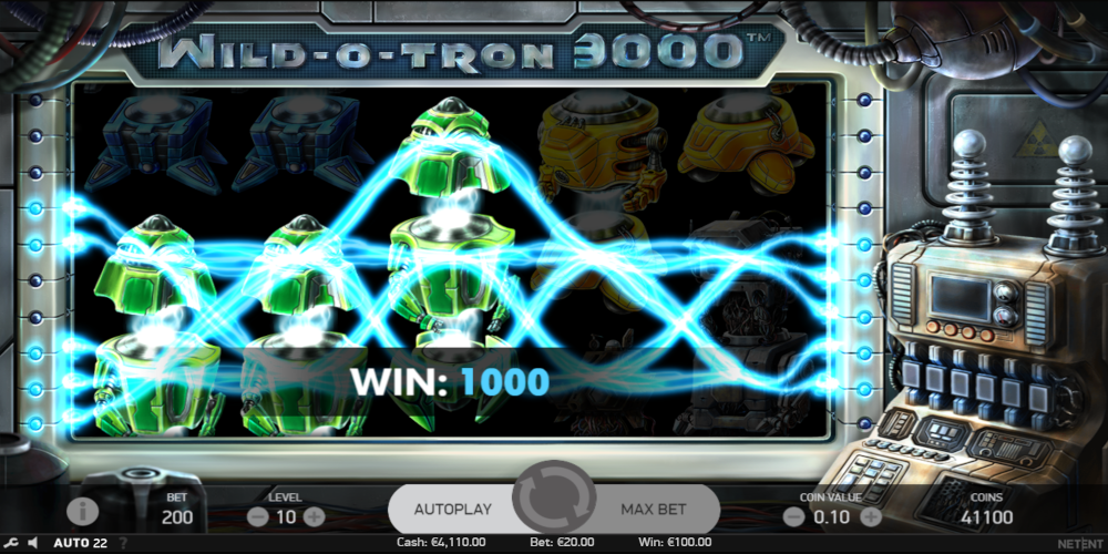 Wild-O-Tron 3000 slot game Green Robot Symbol