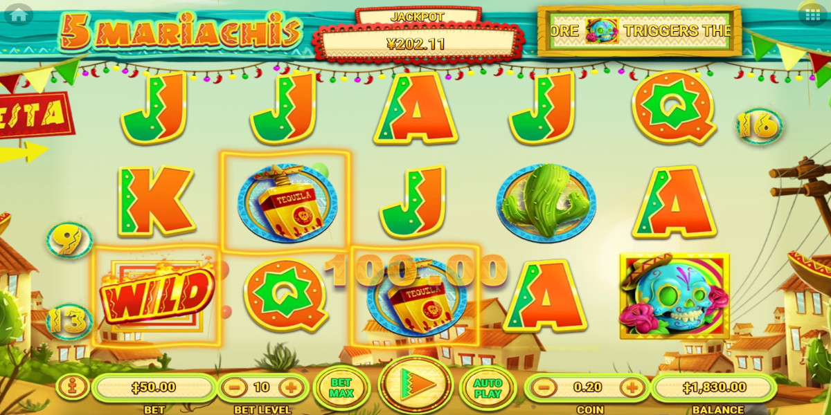 5 Mariachis slot game Wild Symbol won