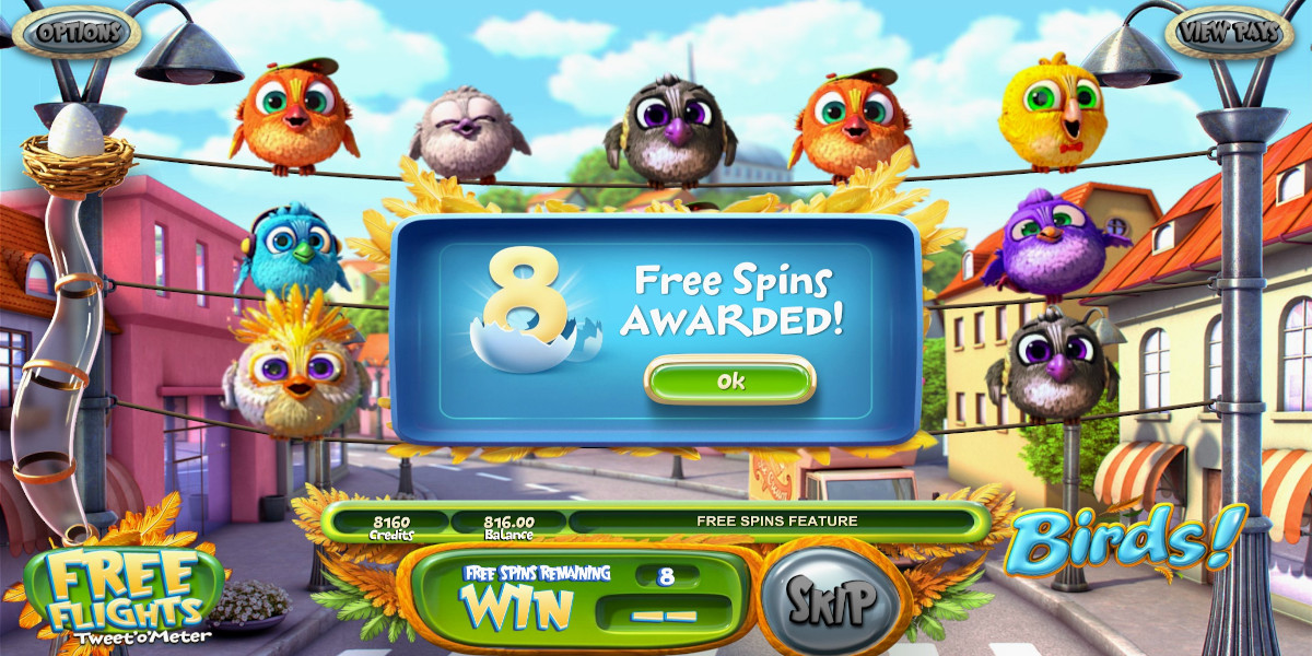 Birds! slot game Free Spins Won