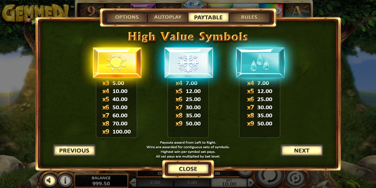Gemmed! slot game High value Symbols Paytable Gemmed! slot game High value Symbols Paytable