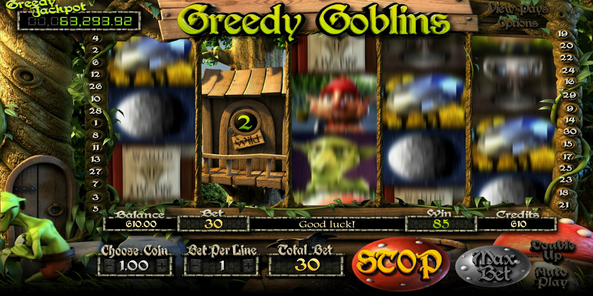 Greedy Goblins slot game Wild Symbol give you up to 3 Free Spins