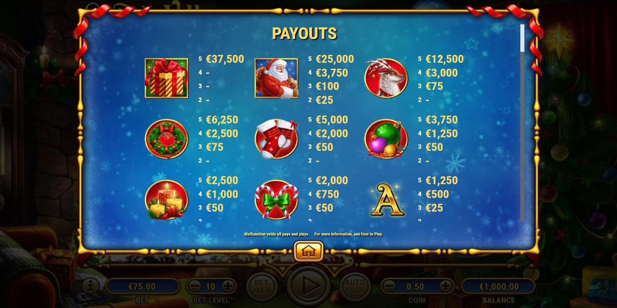 Santa's Village slot game Max Symbols Payouts Santa's Village slot game Max Symbols Payouts