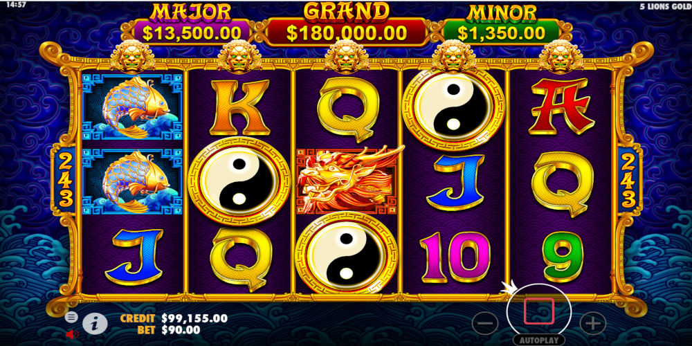 5 Lions Gold by Pragmatic Play slot game Scatter