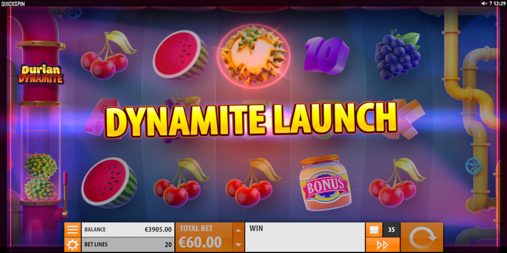 Durian Dynamite slot game Dynamite Launch