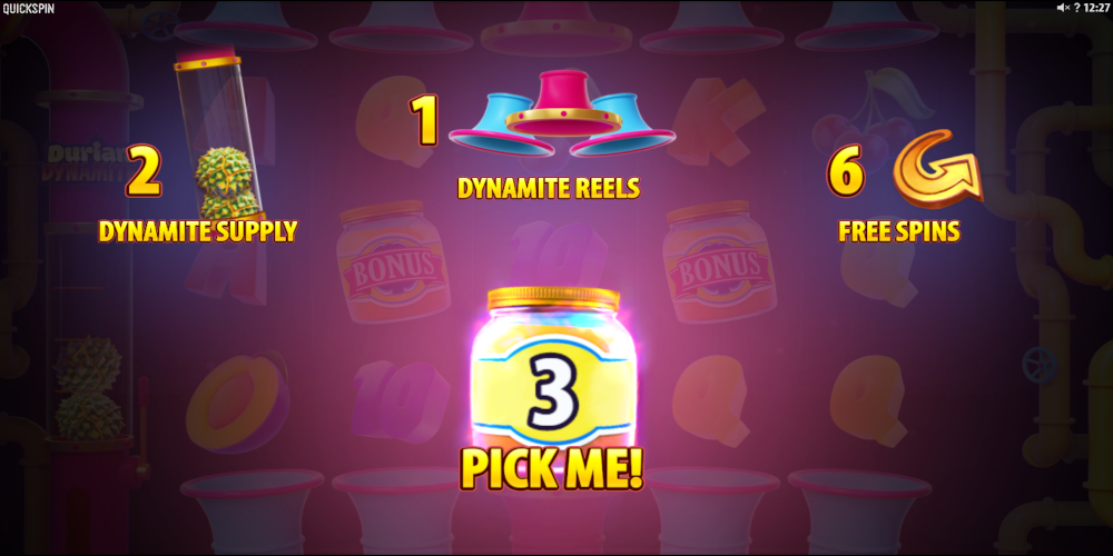 Durian Dynamite slot game Prize