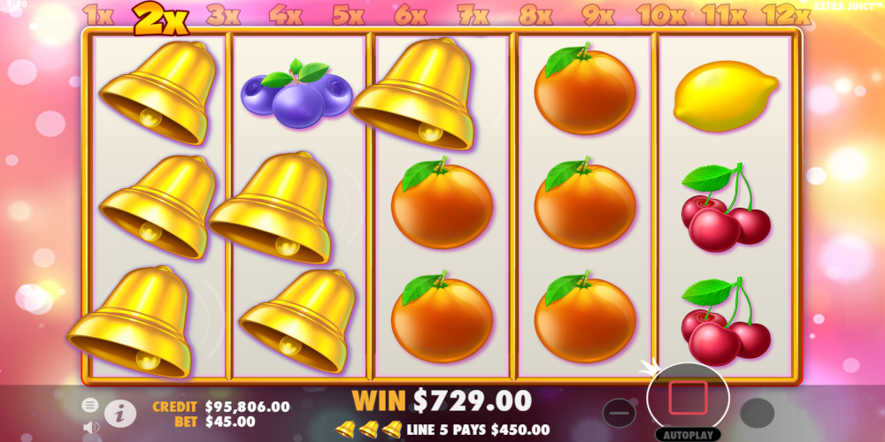Extra Juicy slot game Win during Free Spin