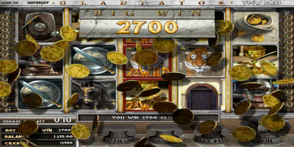 Gladiator slot game Big Win