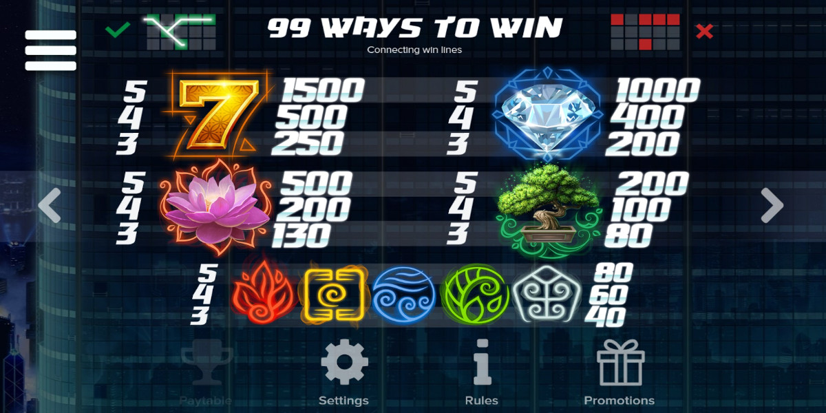 Hong Kong Tower slot game PayTable