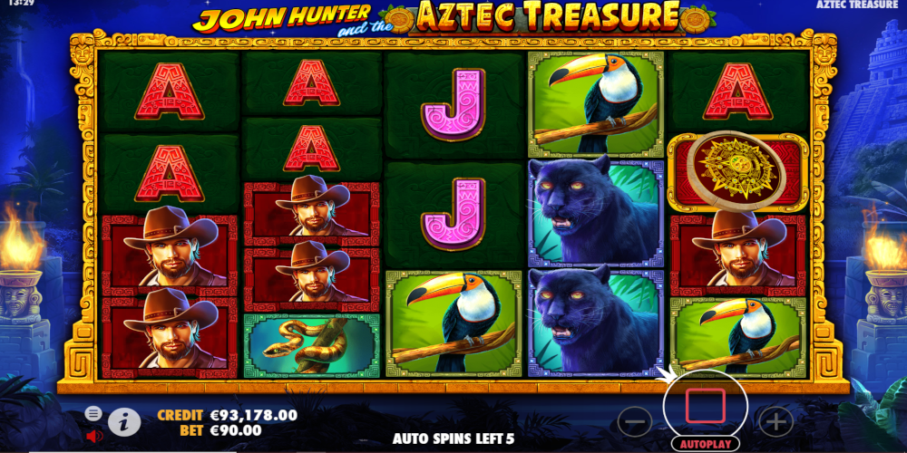John Hunter and the Aztec Treasure slot game John Hunter symbol