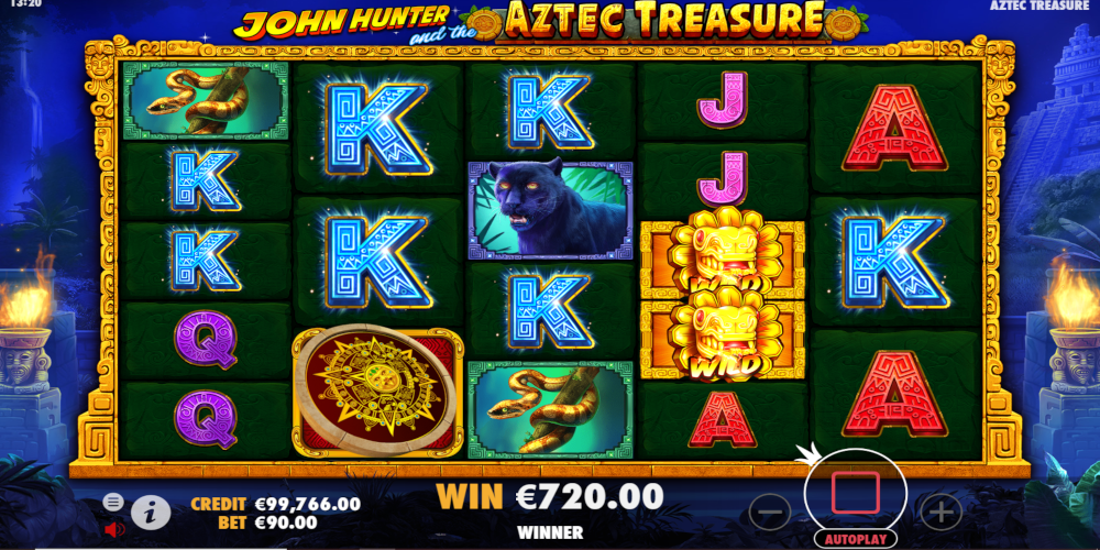 John Hunter and the Aztec Treasure slot game Win