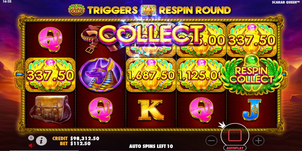 John Hunter and the Tomb of the Scarab Queen slot game Re-Spin John Hunter and the Tomb of the Scarab Queen slot game Re-Spin