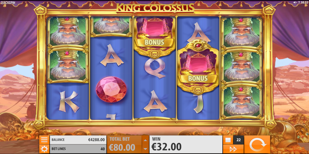 King Colossus slot game Bonus
