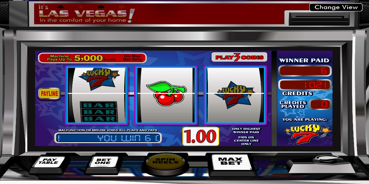 Lucky 7 slot game Gameplay Win