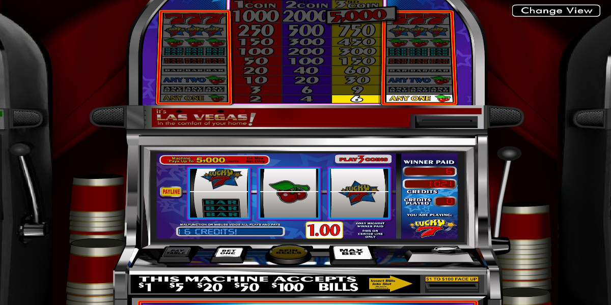 Lucky 7 slot game You can change gameplay view