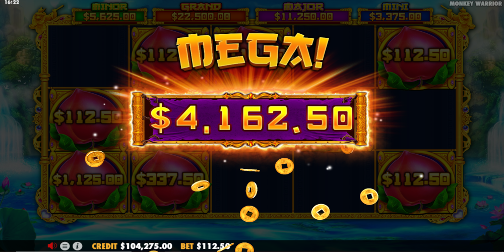 Monkey Warrior slot game Mega Win Monkey Warrior slot game Mega Win