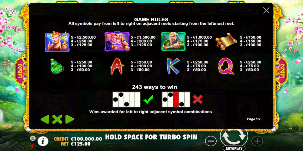 Monkey Warrior casino slot game PayTable with highest bet Monkey Warrior casino slot game PayTable with highest bet