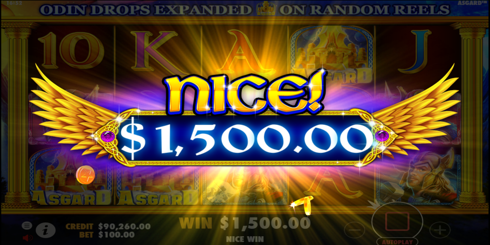 Asgard slot game Big Win