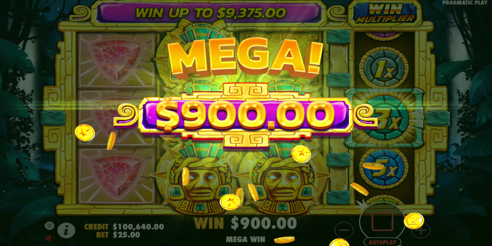 Aztec Games slot game Mega Win