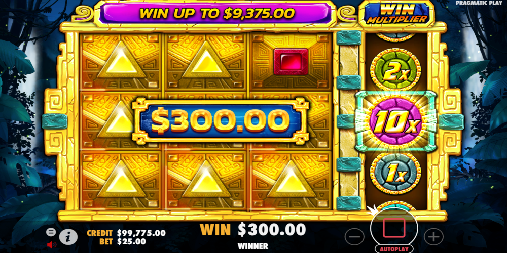 Aztec Games slot game Win