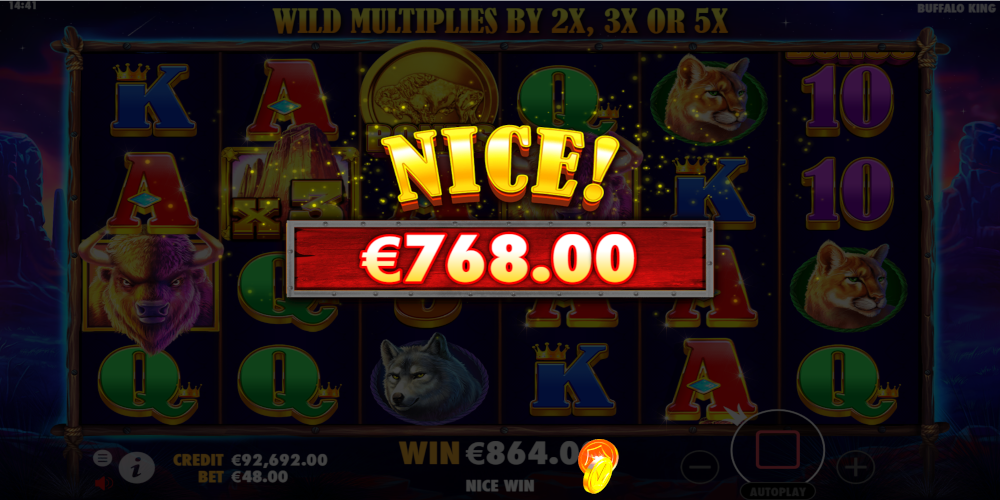 Buffalo King slot game Big Win