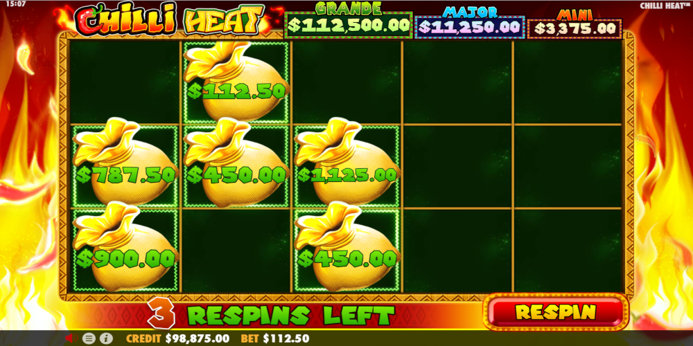 Chilli Heat slot game Respin (Free Spins) Chilli Heat slot game Respin (Free Spins)