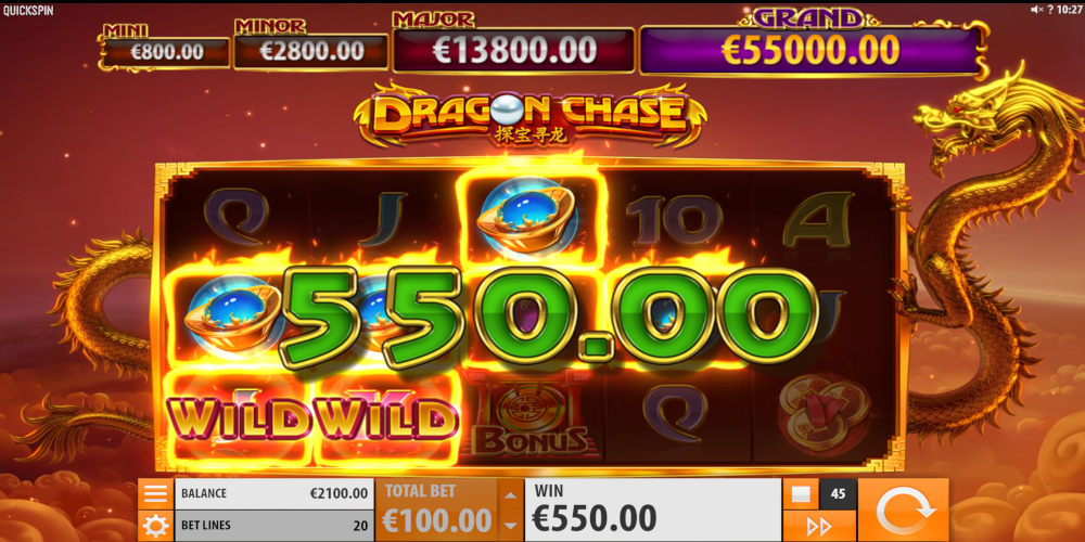 Dragon Chase slot game Wild