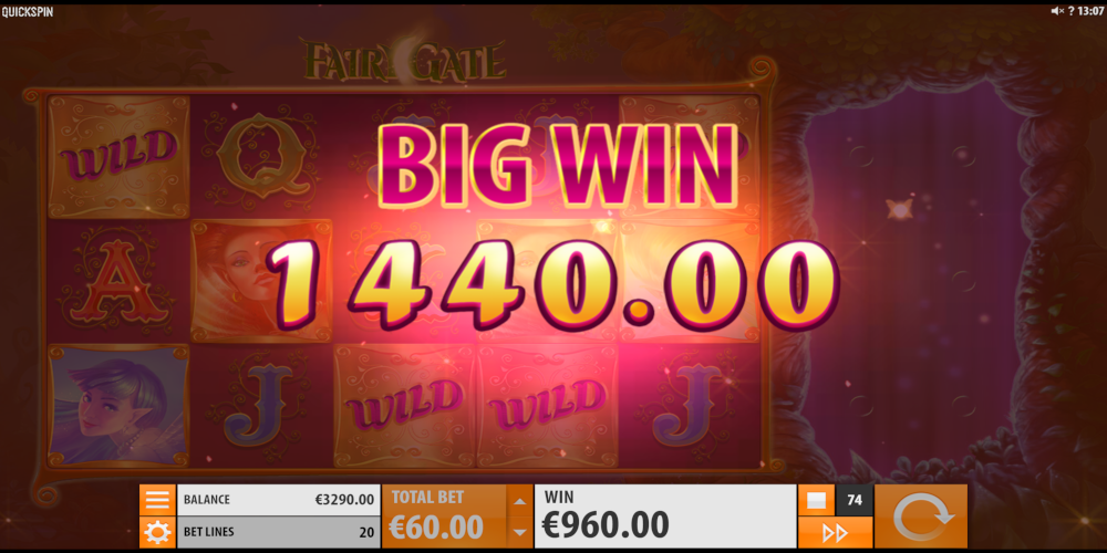 Fairy Gate slot game Big Win