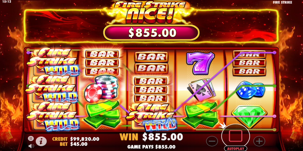 Fire Strike slot game Wild - This slot also has Fire Strike jackpot