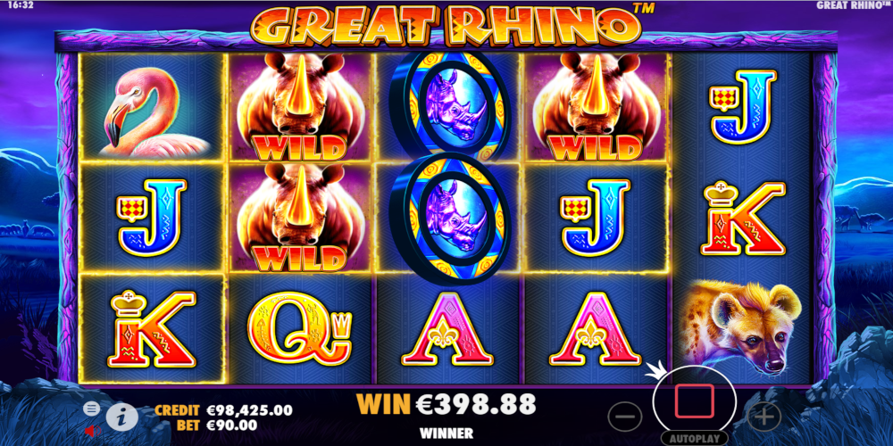 Great Rhino casino slot game Wild Great Rhino casino slot game Wild