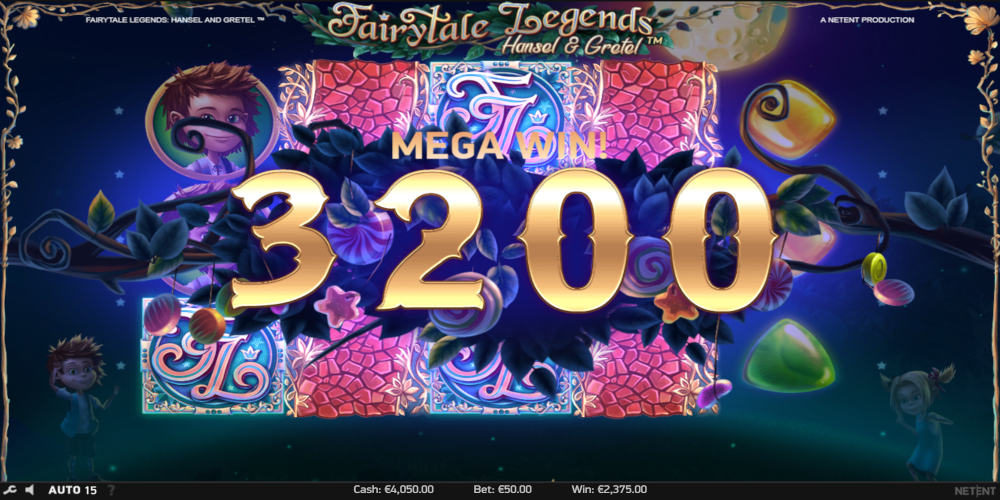 Hansel and Gretel slot game Mega Win