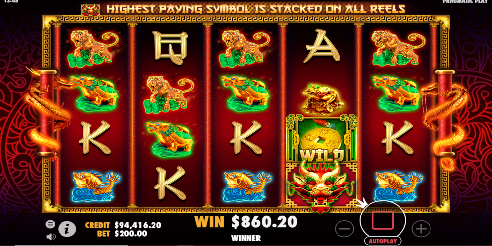 Lucky Dragons casino game Wild