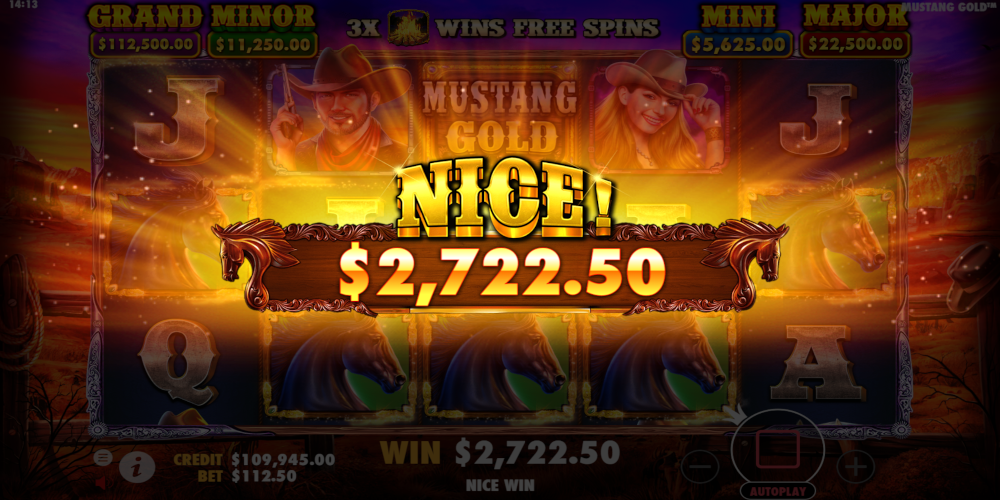 Mustang Gold online casino game Win