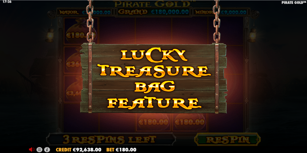 Pirate Gold slot game Lucky Treasure Bag