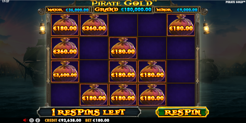 Pirate Gold casino game Respin