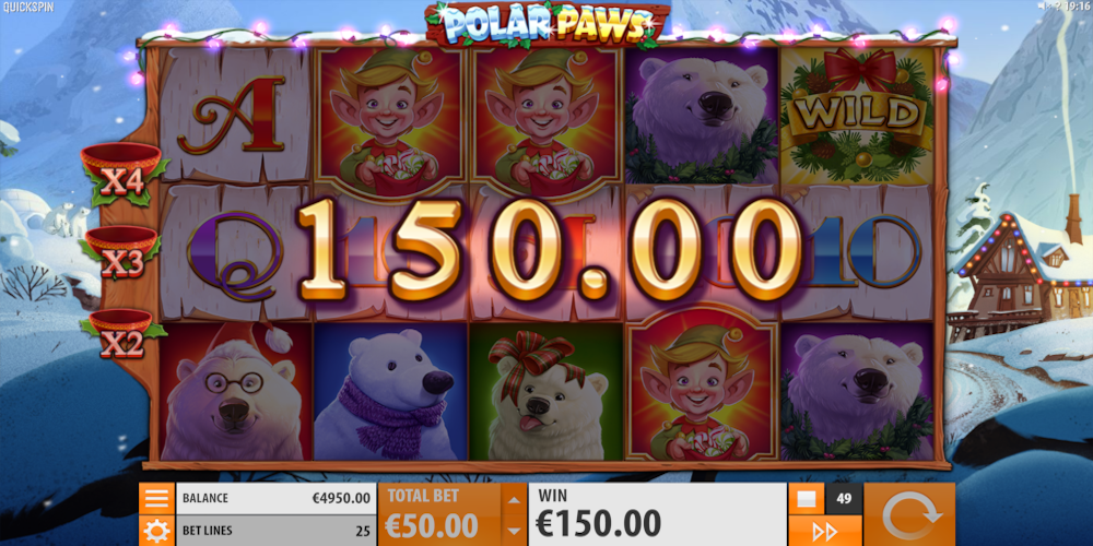 Polar Paws slot game GamePlay
