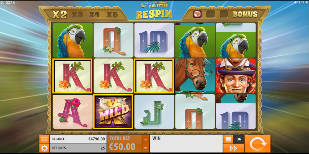 Tales of Dr. Dolittle slot game Re-Spin